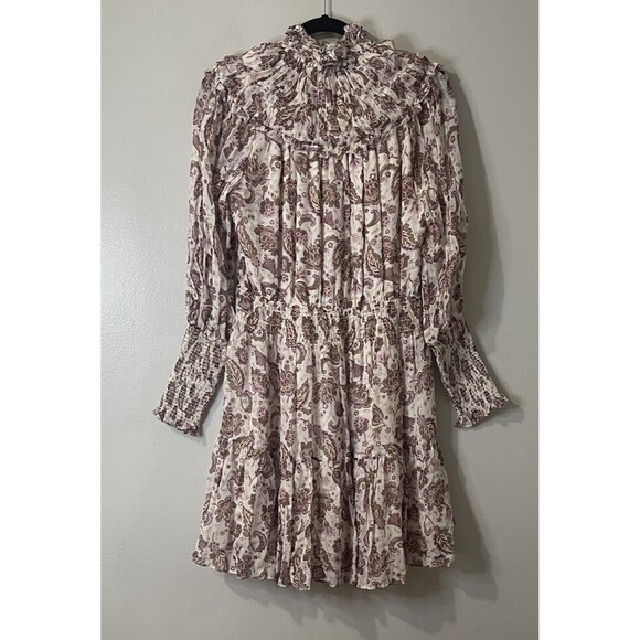 NICHOLAS Abbey Mini Dress Size 8 Floral Ruffle Designer Garden Spring No Belt - Picture 6 of 11